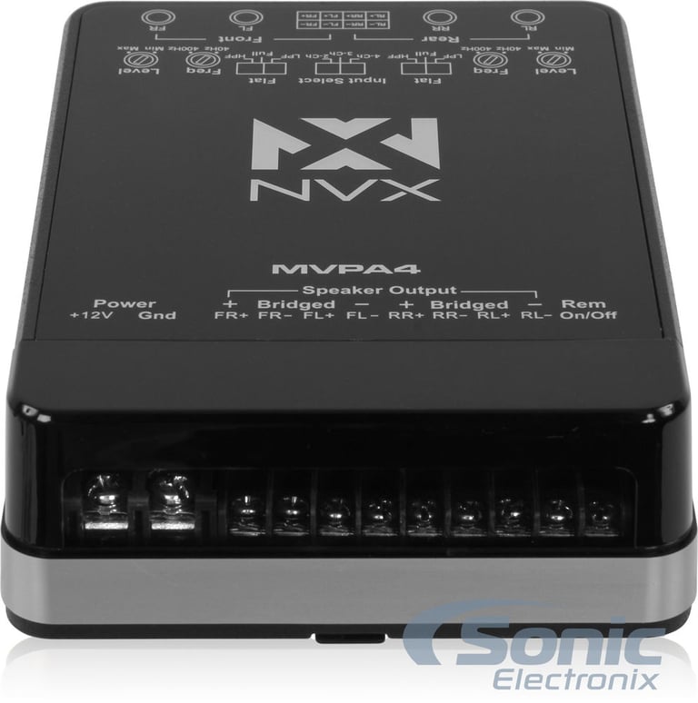 NVX MVPA4 Micro 400W 4-Channel Amplifier + Bluetooth Handlebar Controller Image 6