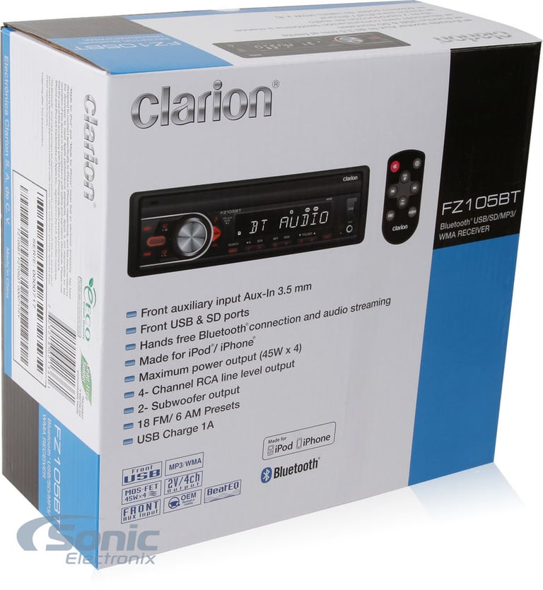 Clarion FZ105BT Image 12