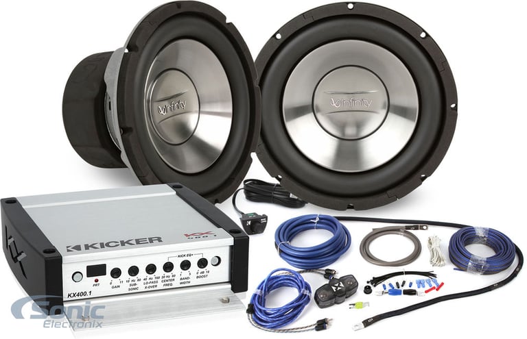 Infinity Subs + Kicker Amp Upgrade Bundle Image 1