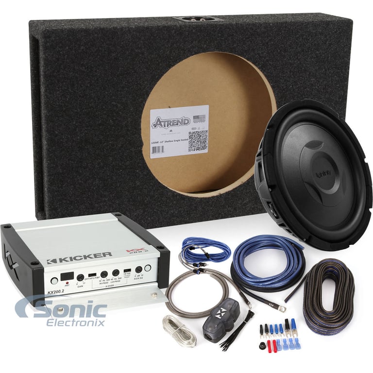 Infinity Subwoofer + Kicker Amplifier Upgrade w/ Sub Enclosure Image 1