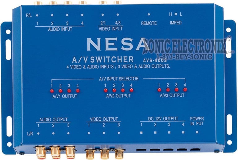 NESA Vision AVS-4003 A/V Switcher Image 1