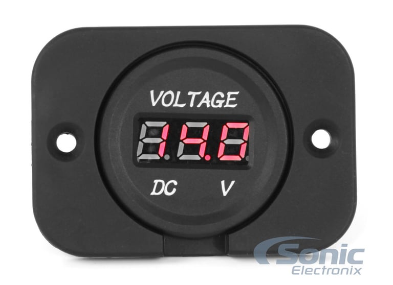Belva Waterproof Voltmeter (Voltage Meter) Kit - Front Load Flush Mount Image 1