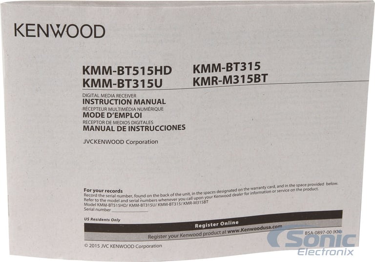 Kenwood KMR-M315BT Image 7