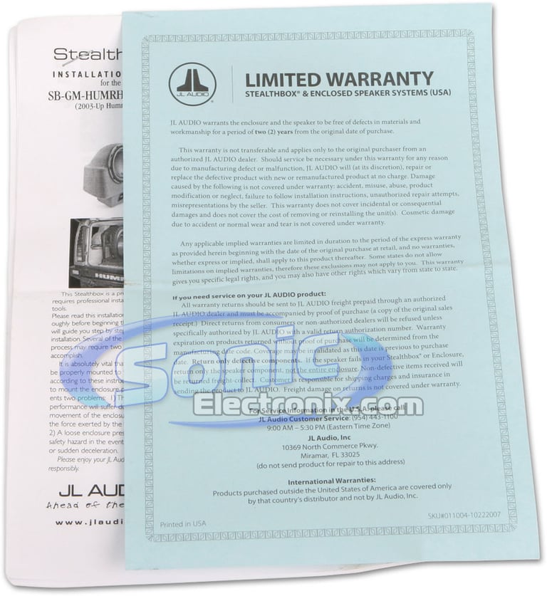 JL Audio SB-GM-HUMRH2/12W6v2/DG (EBONY) Image 5