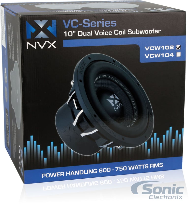 NVX 10" Subwoofer + Rockford Fosgate Amplifier Bundle Image 9