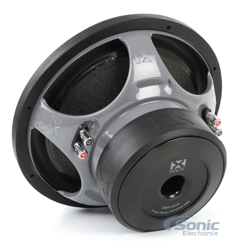 Two NVX 12" Subwoofers + Belva Monoblock Amp Upgrade Bundle Image 6