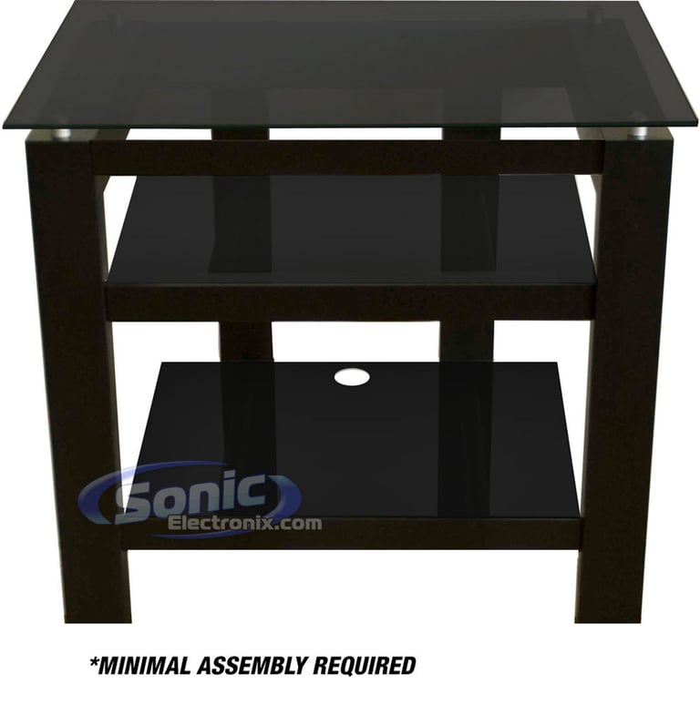 Plateau SL-3V-26 (Black w/ Black Glass) Image 1