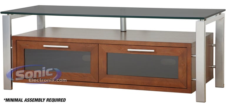 Plateau D&Eacute;COR 50 (Walnut w/ Black Glass) Image 2