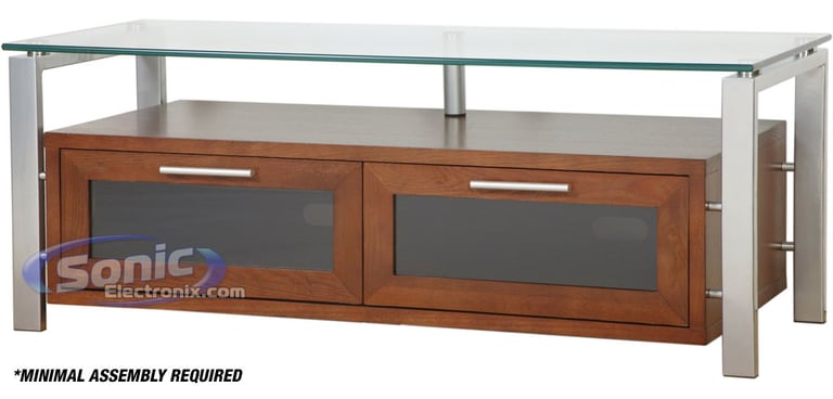 Plateau D&Eacute;COR 50 (Walnut w/ Clear Glass)  Image 2