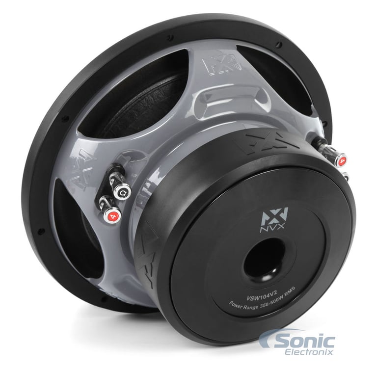 NVX 10" Subwoofer + Crunch Amplifier Bundle Image 6