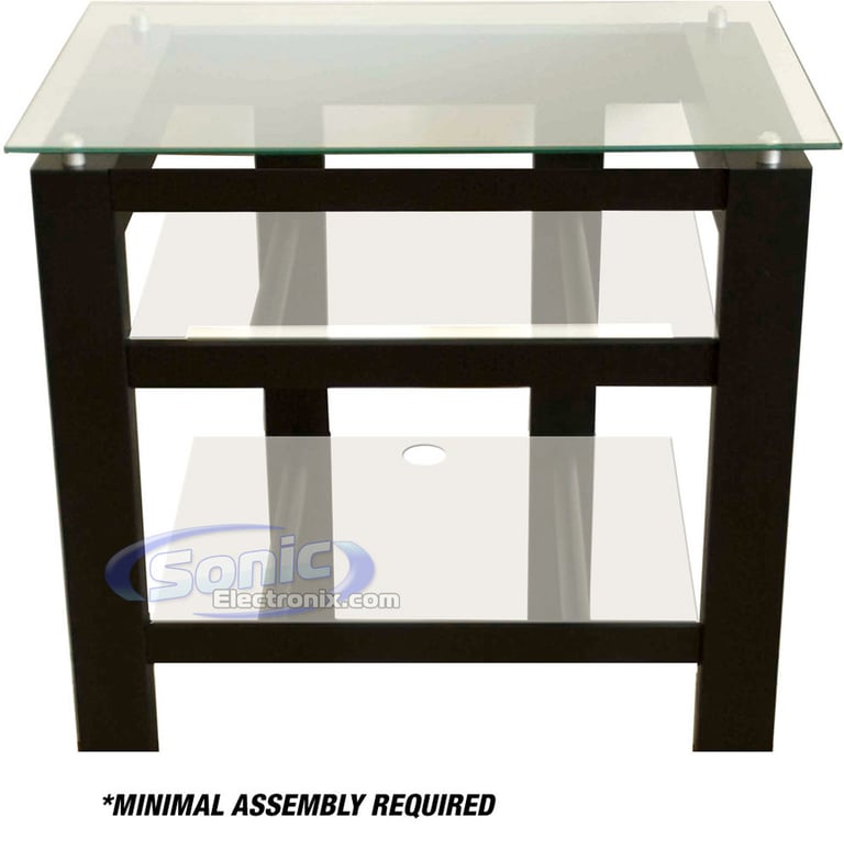 Plateau SL-3V-26 (Black w/ Clear Glass) Image 1