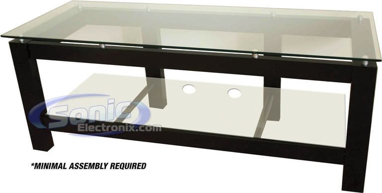 Plateau SL-2V-50 (Black w/ Clear Glass) Image 1