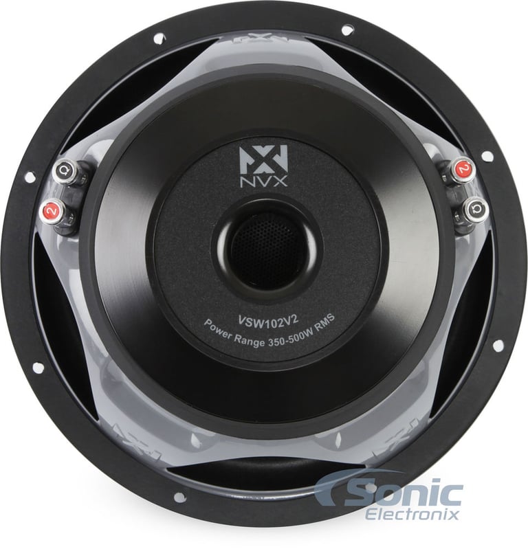 NVX VSW102V2 10" 500W Subwoofer + Hifonics HFi1000.1D 1000W Amplifier Package Image 8