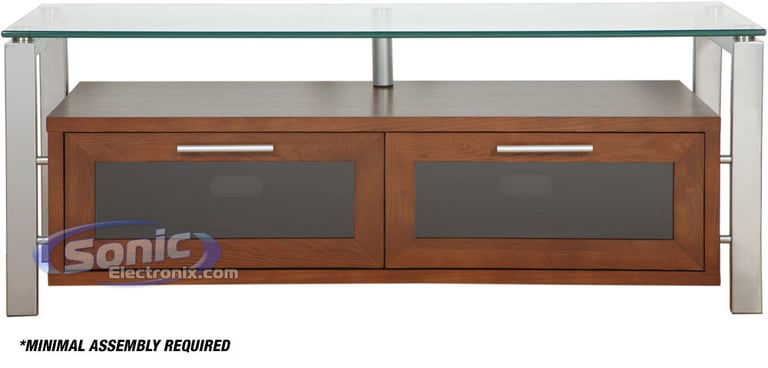Plateau D&Eacute;COR 50 (Walnut w/ Clear Glass)  Image 3