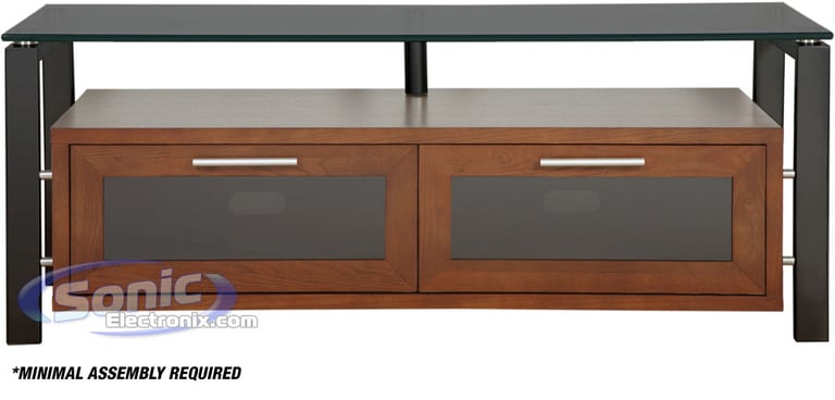 Plateau D&Eacute;COR 50 (Walnut w/ Black Glass) Image 2