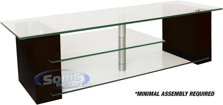 Plateau BALANCE 59-B (Black Oak w/ Clear Glass) Image 1