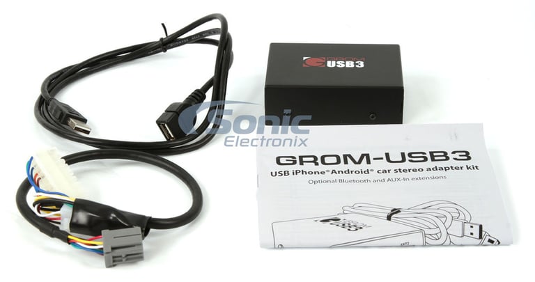 GROM Audio Chrysler, Dodge & Jeep Smartphone Music Streaming Kit (GROM-USB3-CHR02 BTD) Image 5