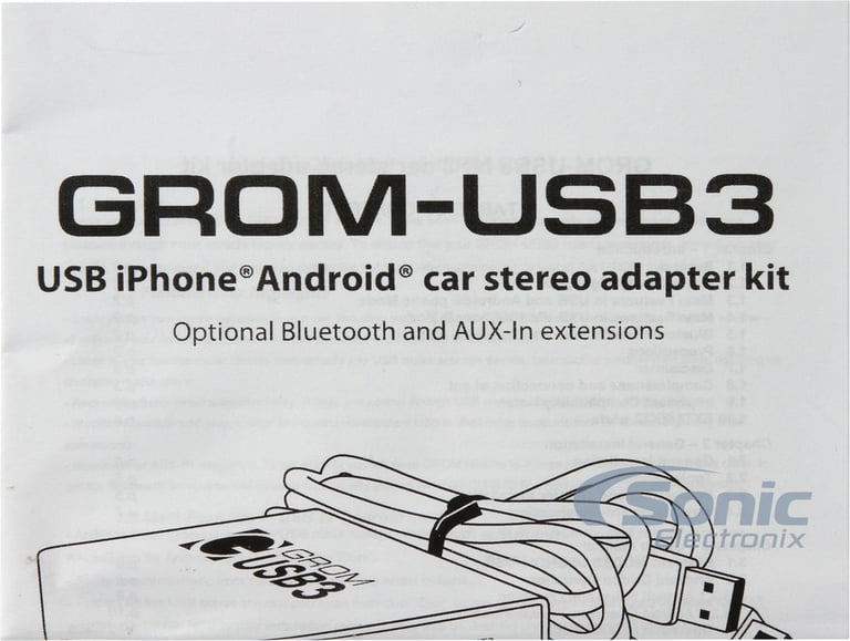 GROM Audio Seat, Skoda and VW Smartphone Music Streaming Kit (GROM-USB3-VAGS BTD) Image 7