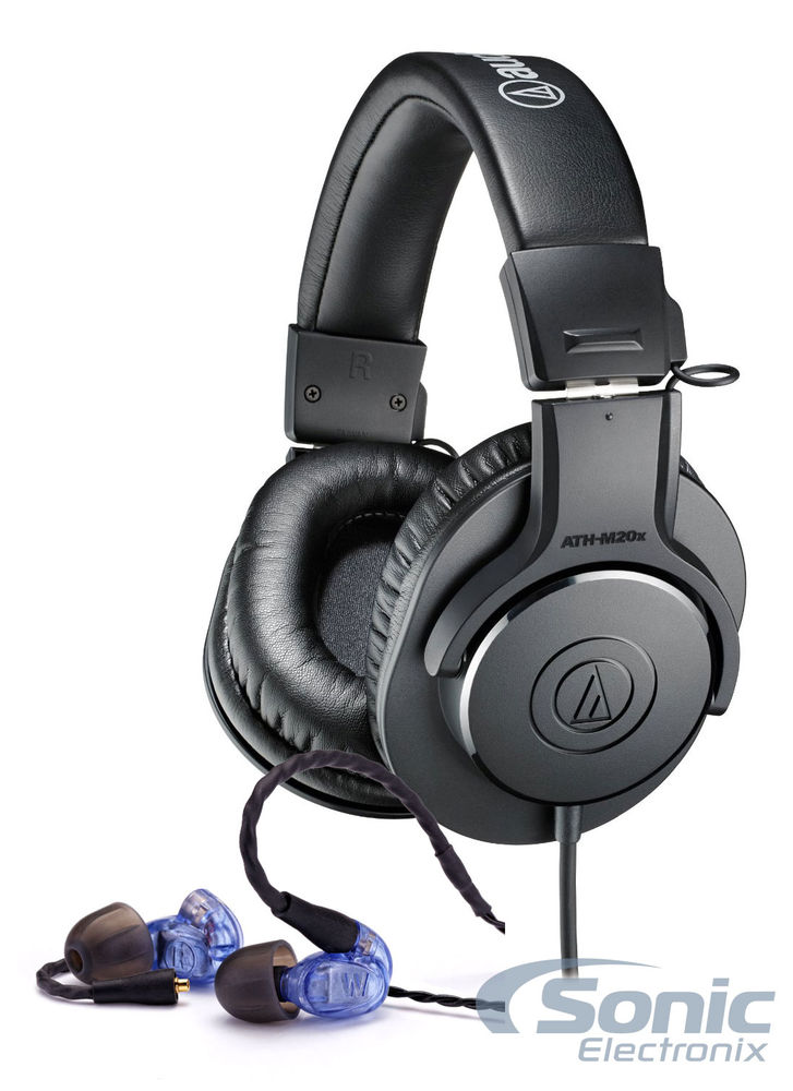 Westone UM Pro 10 (Blue) + Audio Technica ATH-M20X Image 1