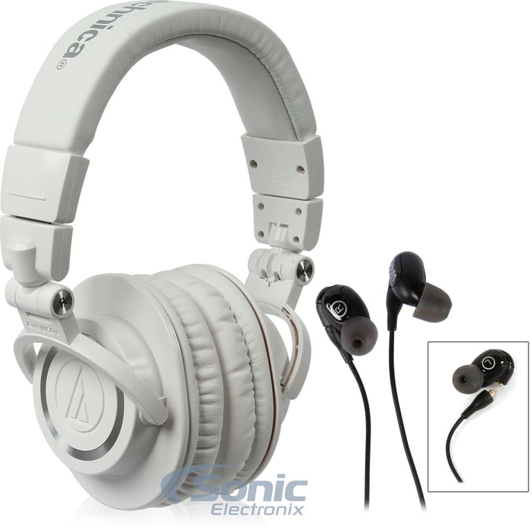 Westone W40 + Audio Technica ATH-M50xWH (White) Image 1