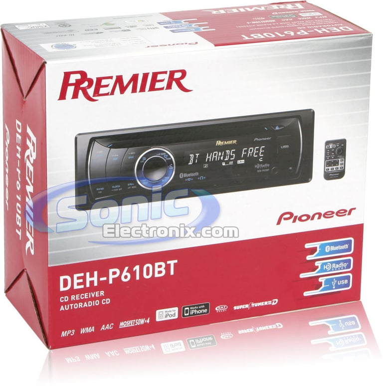 Pioneer Premier DEH-P610BT R/B Image 10