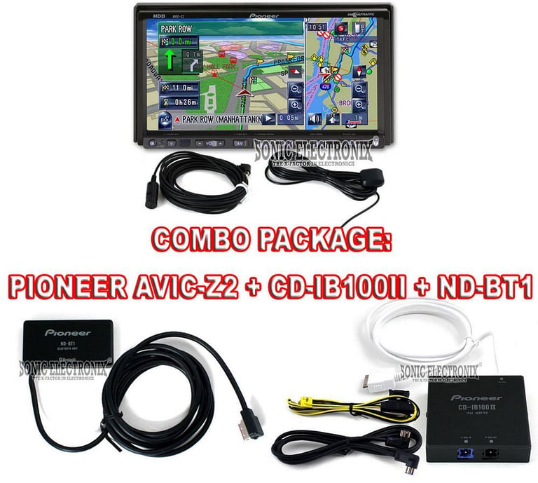 Combo: Pioneer AVIC-Z2 + ND-BT1 + CD-IB100II Image 1