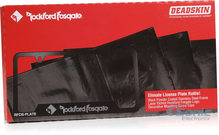 Rockford Fosgate Sound Dampening License Plate Kit - RFDS-PLATE Image 6