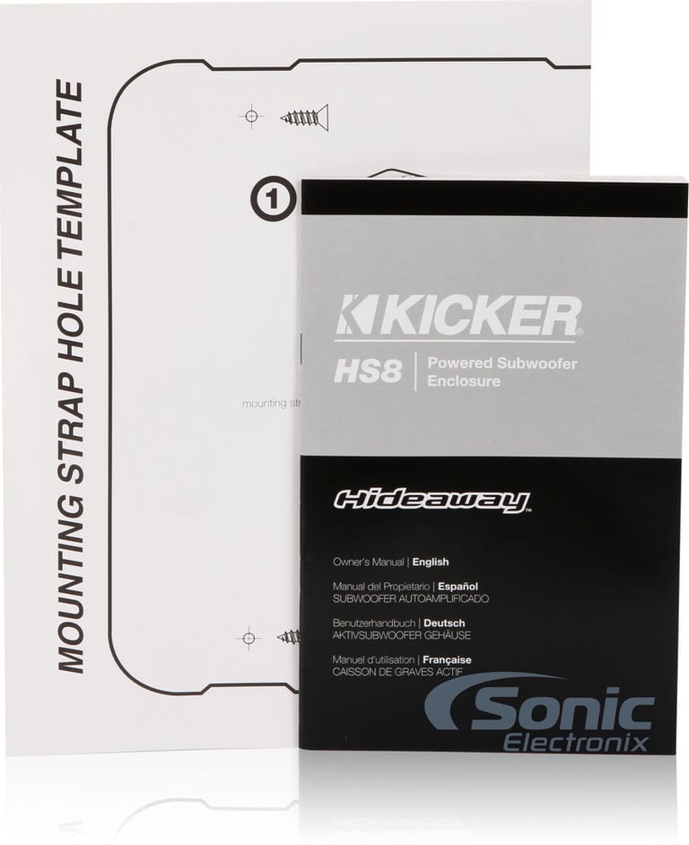 Kicker HS8 HideAway 8" Subwoofer Enclosure with Amp (Like New) Image 18