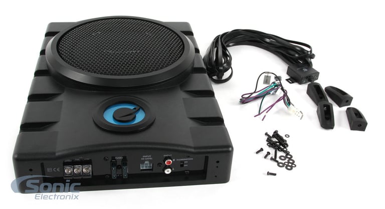 8" Compact Low Profile Under-Seat Amplified Subwoofer System Image 8