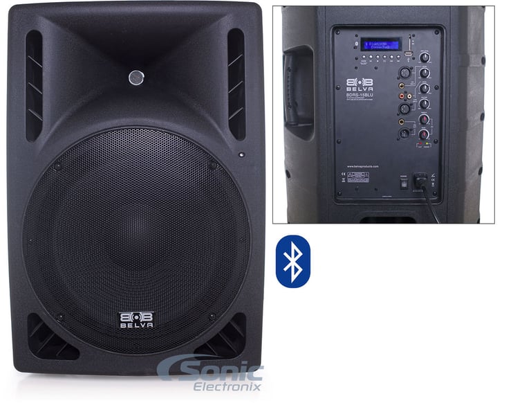 Belva BDRS-15BLU 15-inch Active Pro/DJ Speaker with Integrated Bluetooth USB & SD MP3 Player Image 1