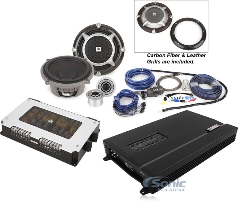 JBL GTi Speakers with MB Quart Amplifier Image 1