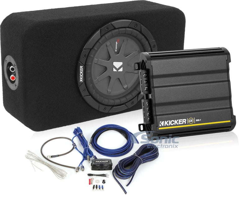 Kicker Complete Ultra Compact Amplified Subwoofer System Image 1