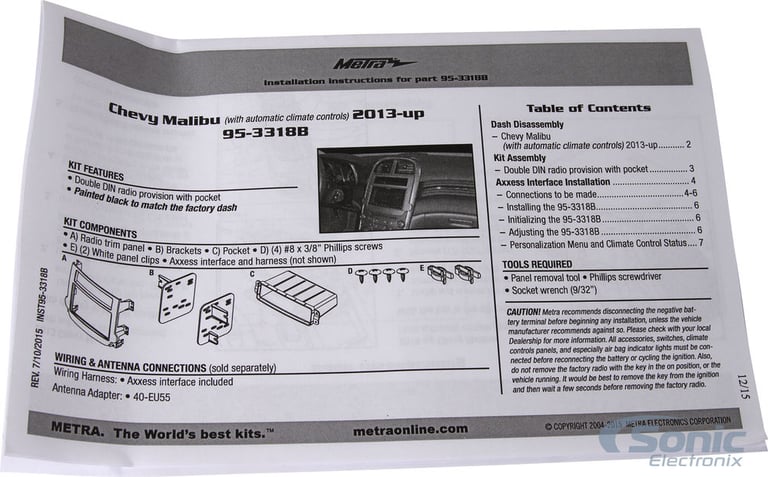 Metra 95-3318B Dash Kit Image 9