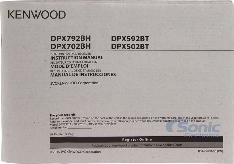 Kenwood eXcelon DPX592BT Image 7