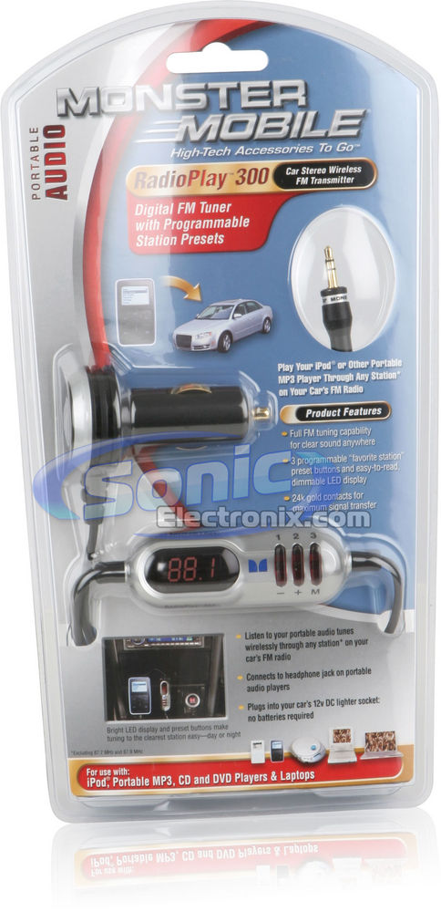 Monster RadioPlay 300 (MBK-FM XMTR300) Universal Full-Spectrum FM Transmitter Image 3