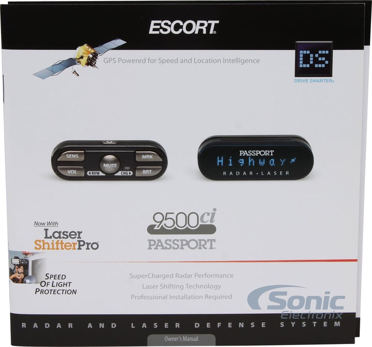 Escort Passport 9500Ci with Laser ShifterPro sensors Image 23