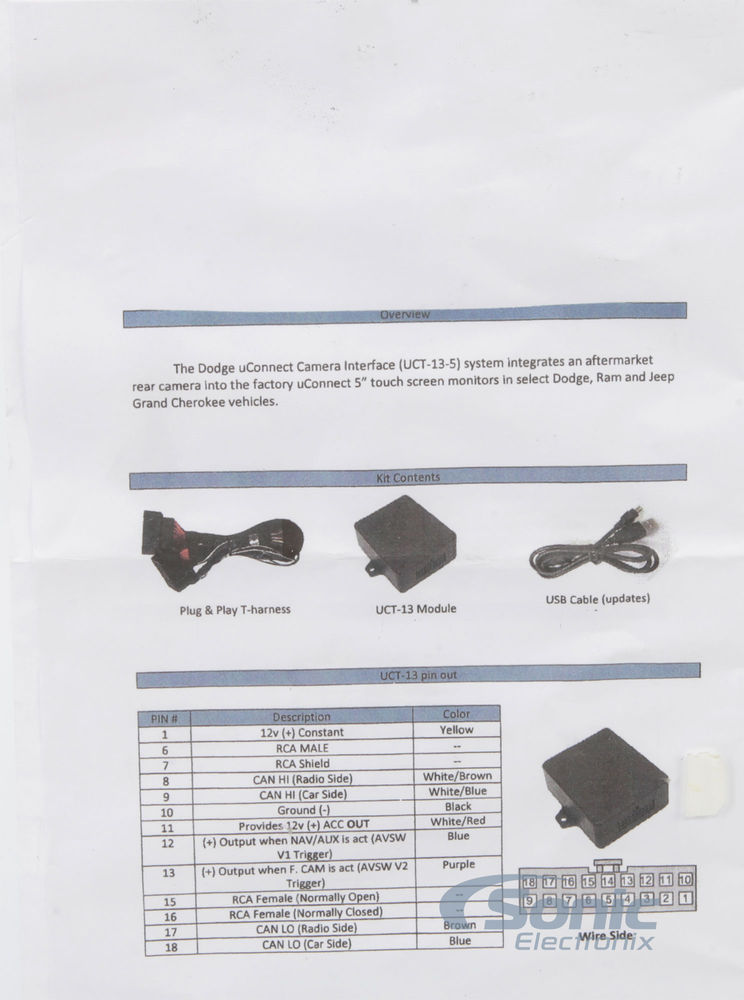 Echomaster Jeep Rear-View Camera Integration Kit  (FC-GCH-2) Image 10