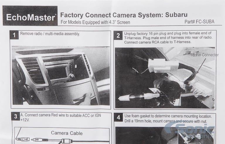 Echomaster Subaru Rear-View Camera Integration Kit  (FC-SUBA) Image 7