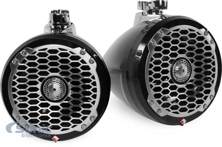 Rockford Fosgate PM2652W-MB 6.5" Punch Mini Wakeboard Tower Speakers Image 1