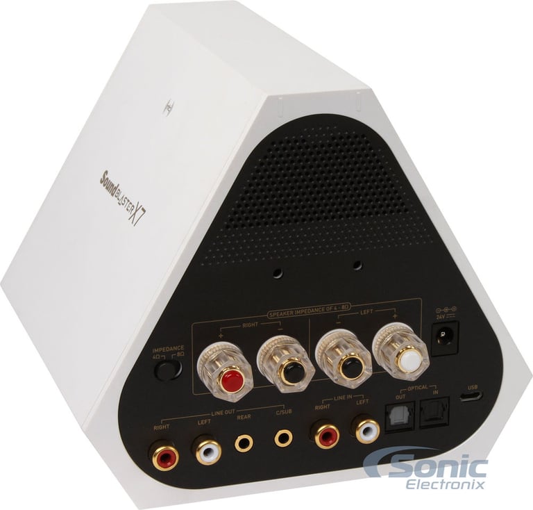 Creative Sound Blaster X7 Limited Edition (Pearl White) Open Box, Very Good Cond Image 3