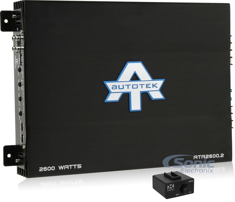 Autotek ATA2600.2 with Free Bass Knob! Image 1