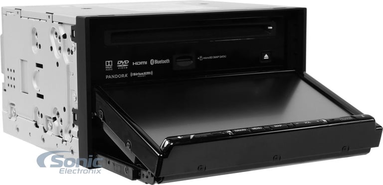 Clarion NX706 High Resolution Car Stereo with XM-GS4 4-Channel Amplifier Image 3