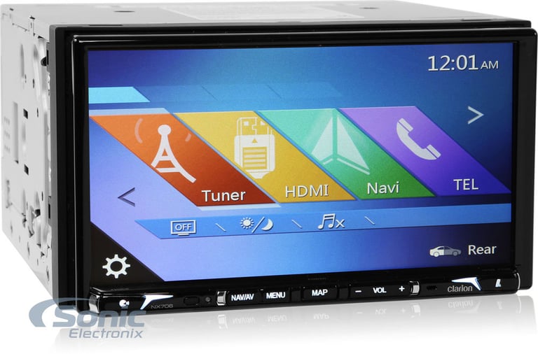 Clarion NX706 High Resolution Car Stereo with XS-GS1 Super Tweeters Image 2