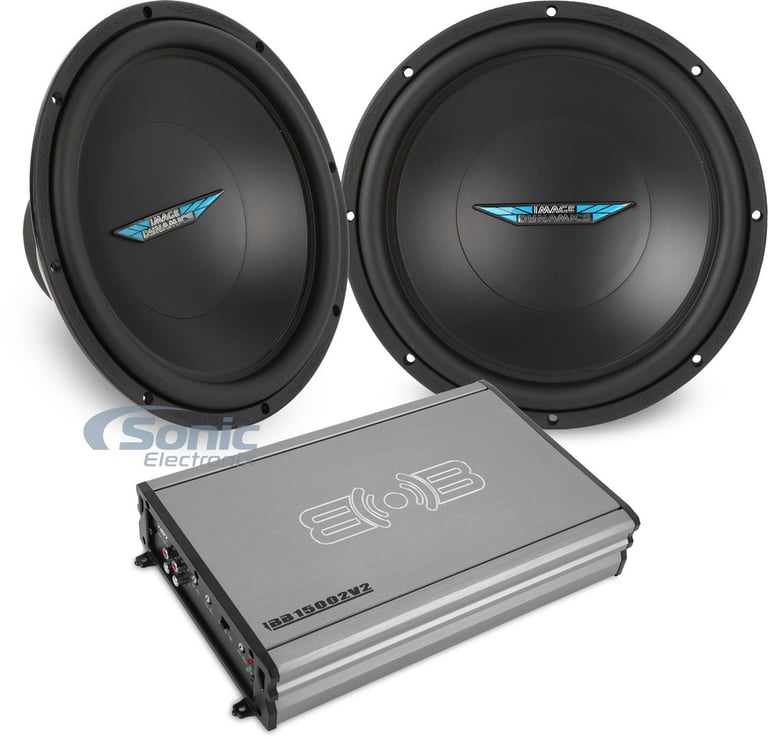 Two Image Dynamics Subwoofers + Belva Amplifier Bundle Image 1
