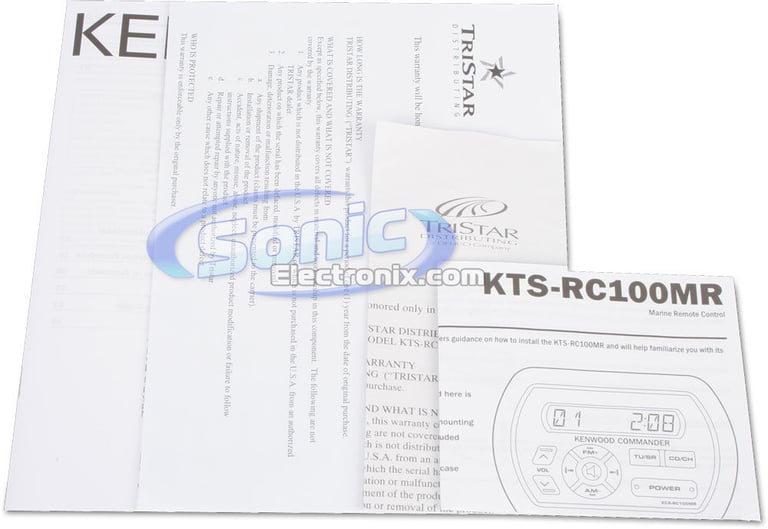 Kenwood Marine Package with KTS-MP400MR Stereo + KTS-RC100MR Remote Image 10