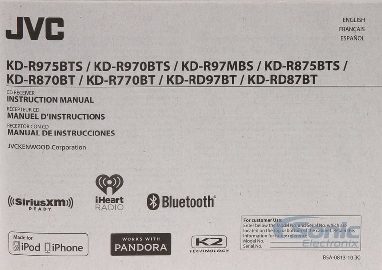JVC KD-R770BT Image 9