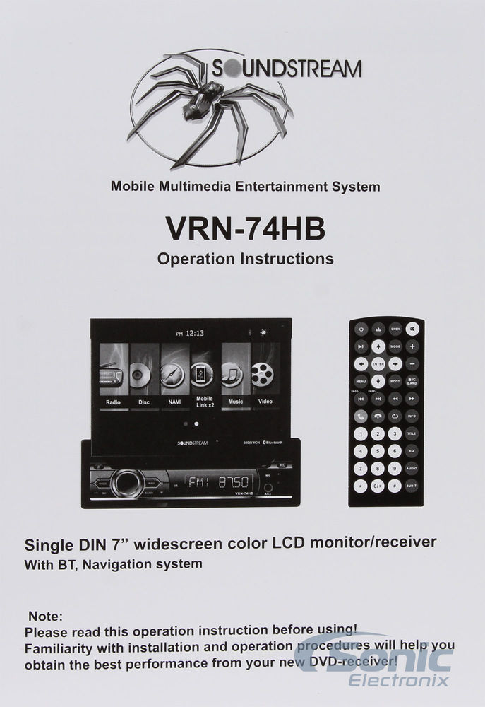 Soundstream Navigation VRN-74HB Image 11