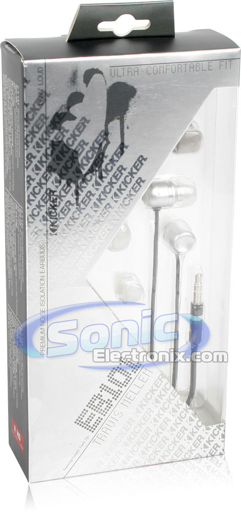 Kicker 09EB101S (Silver) Premium In-Ear Headphones with Comply Foam Eartips Image 10