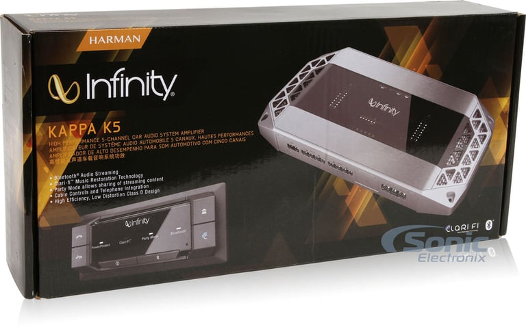 Infinity Kappa K5 Car Amplifier with Bluetooth and Clari-fi Technology Image 8