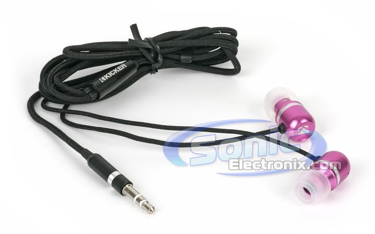 Kicker 09EB101P (EB101P) Pink In-Ear Earbud Headphones Image 2